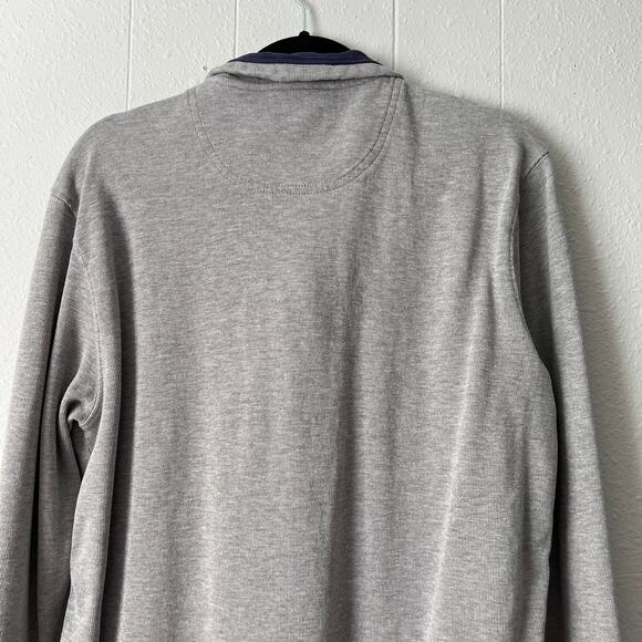 U.S. Polo Mens 1/4 Zip Sweater XXL Cotton Stretch Outdoor Casual Preppy Academia - Picture 7 of 12